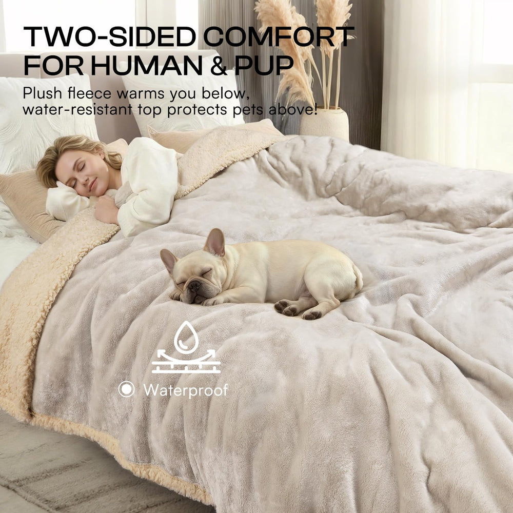 Manta Luciphia para sofá, cama, kennel y coche, uso versátil.