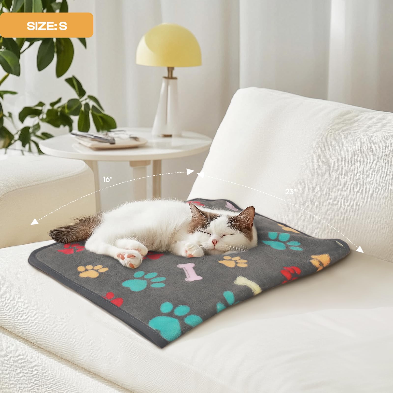 Manta Luciphia uso en sofá y cama, protege muebles.