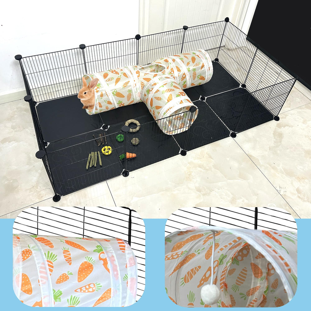 LUCKITTY túnel plegable de 3 vías, facilita juego y exploración segura.
