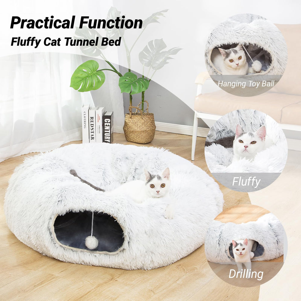 LUCKITTY túnel para gatos y mascotas pequeñas, diseño configurable para juego