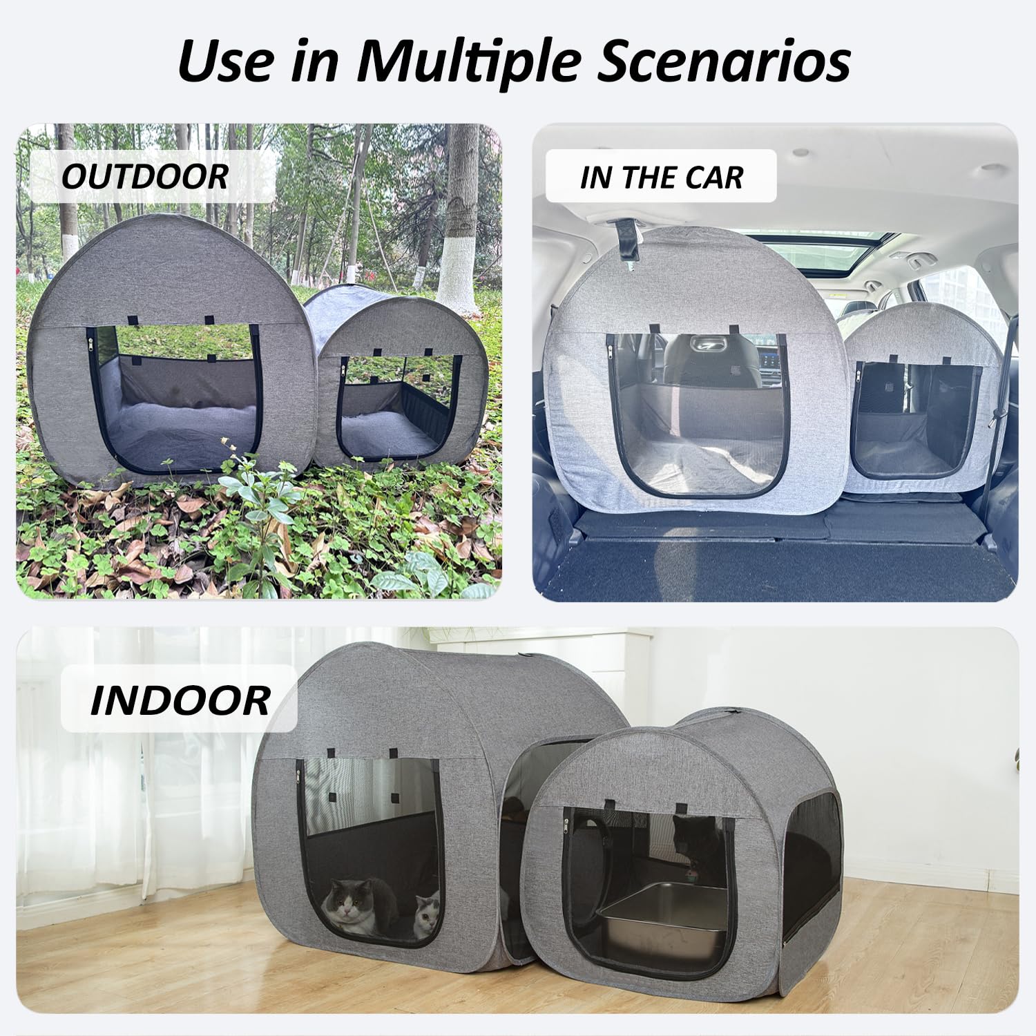 LUCKITTY, uso versátil en interior y exterior para gatos.