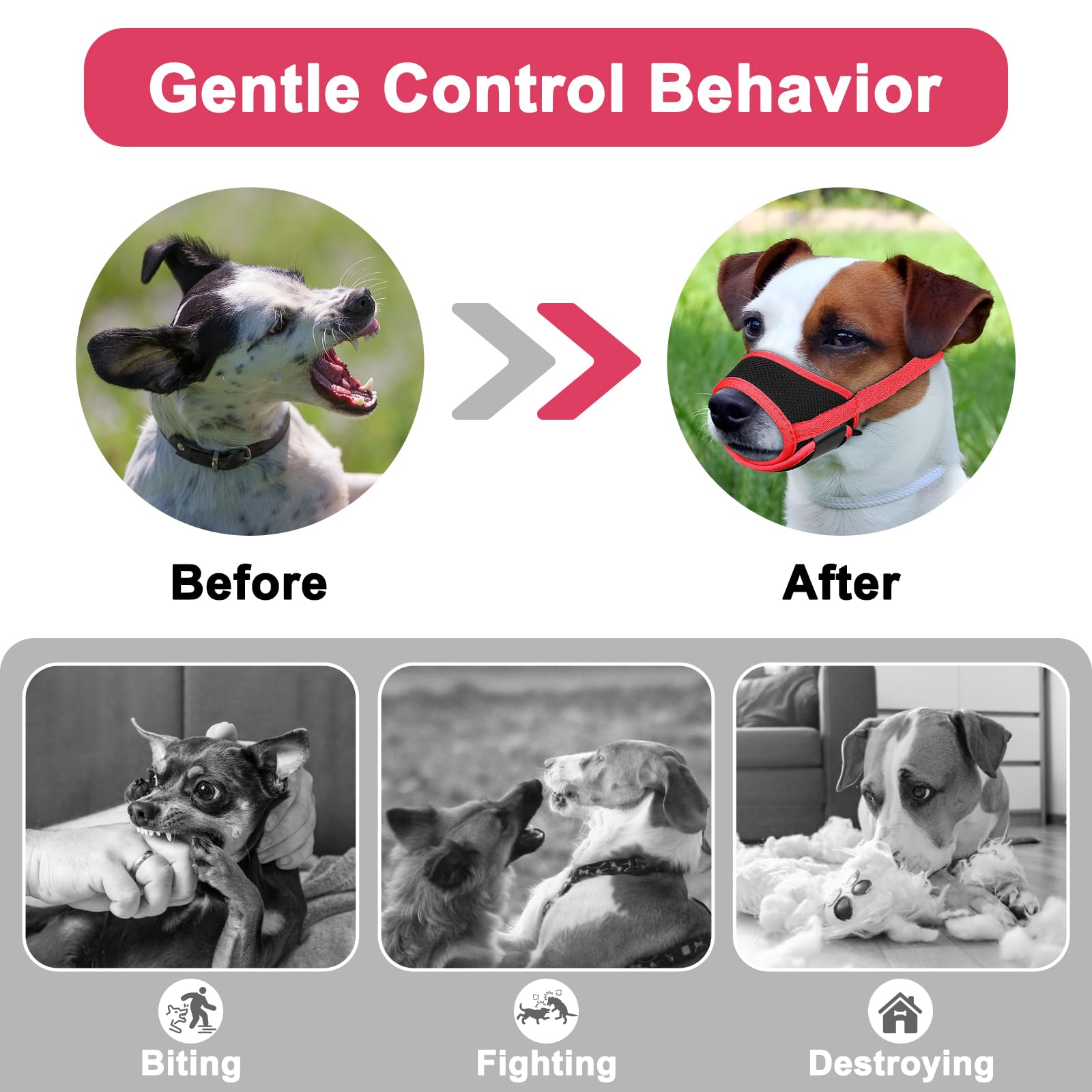 LUCKYPAW bozal para entrenamiento y control de comportamiento