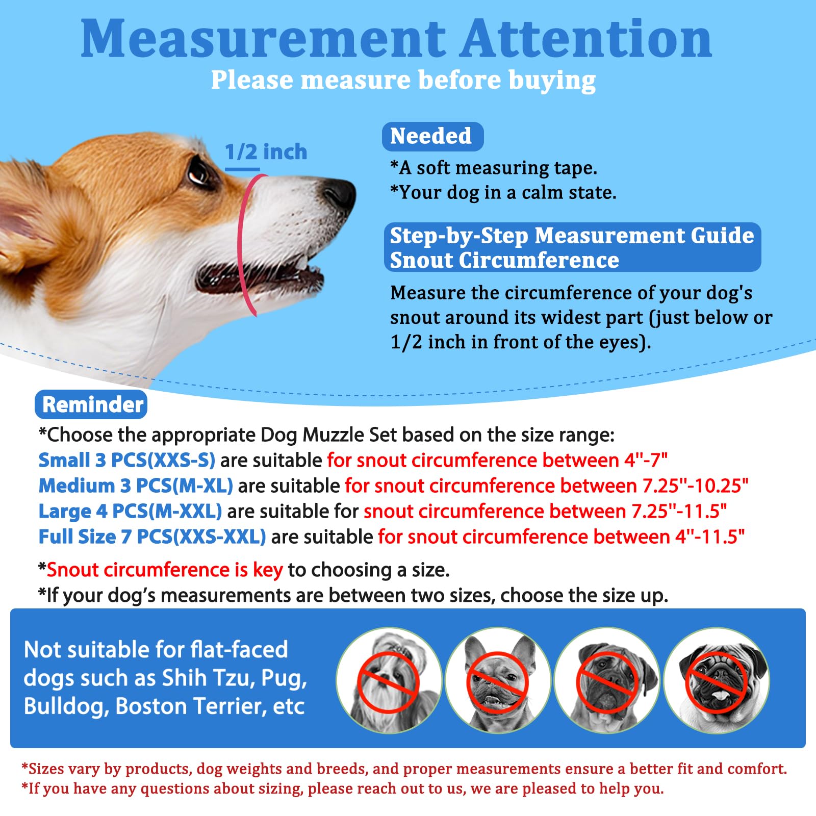 LUCKYPAW bozal con hebilla rápida facilita colocar y quitar.