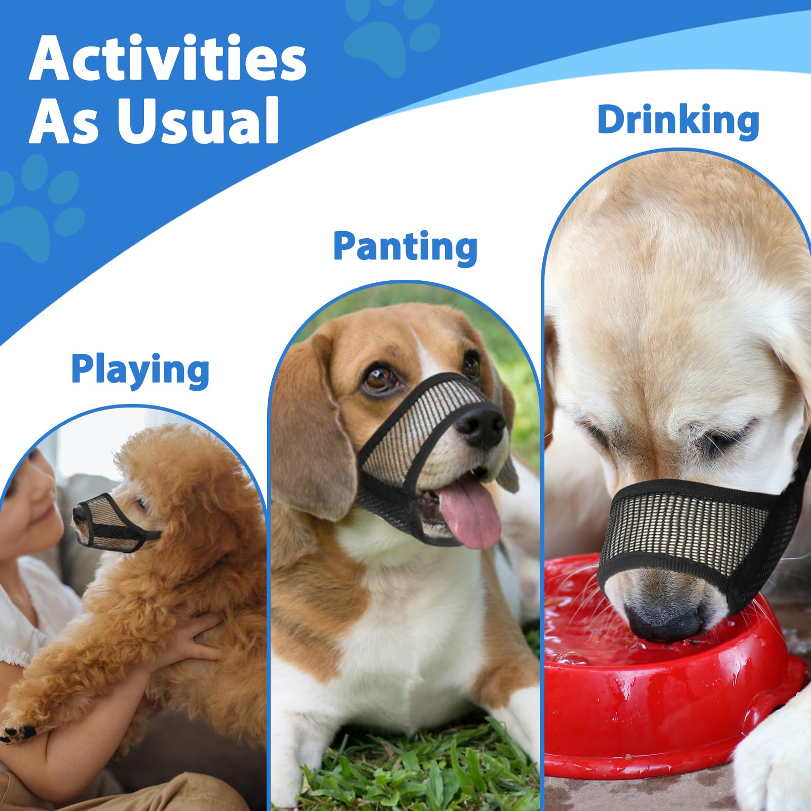 LUCKYPAW tallas variadas para perros medianos y grandes.