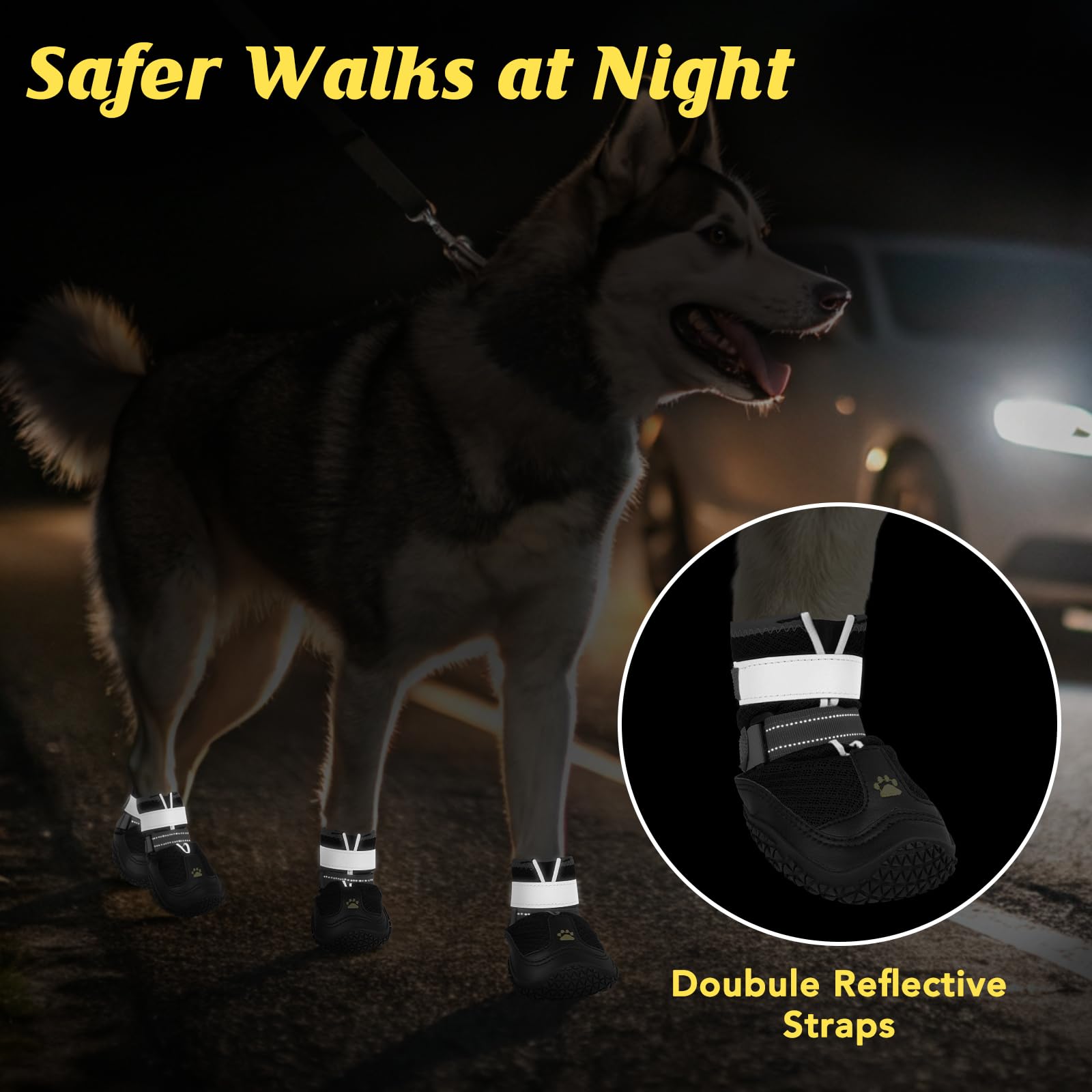 LUCKYPAW calzado canino ideal para caminatas por senderos y montañas.