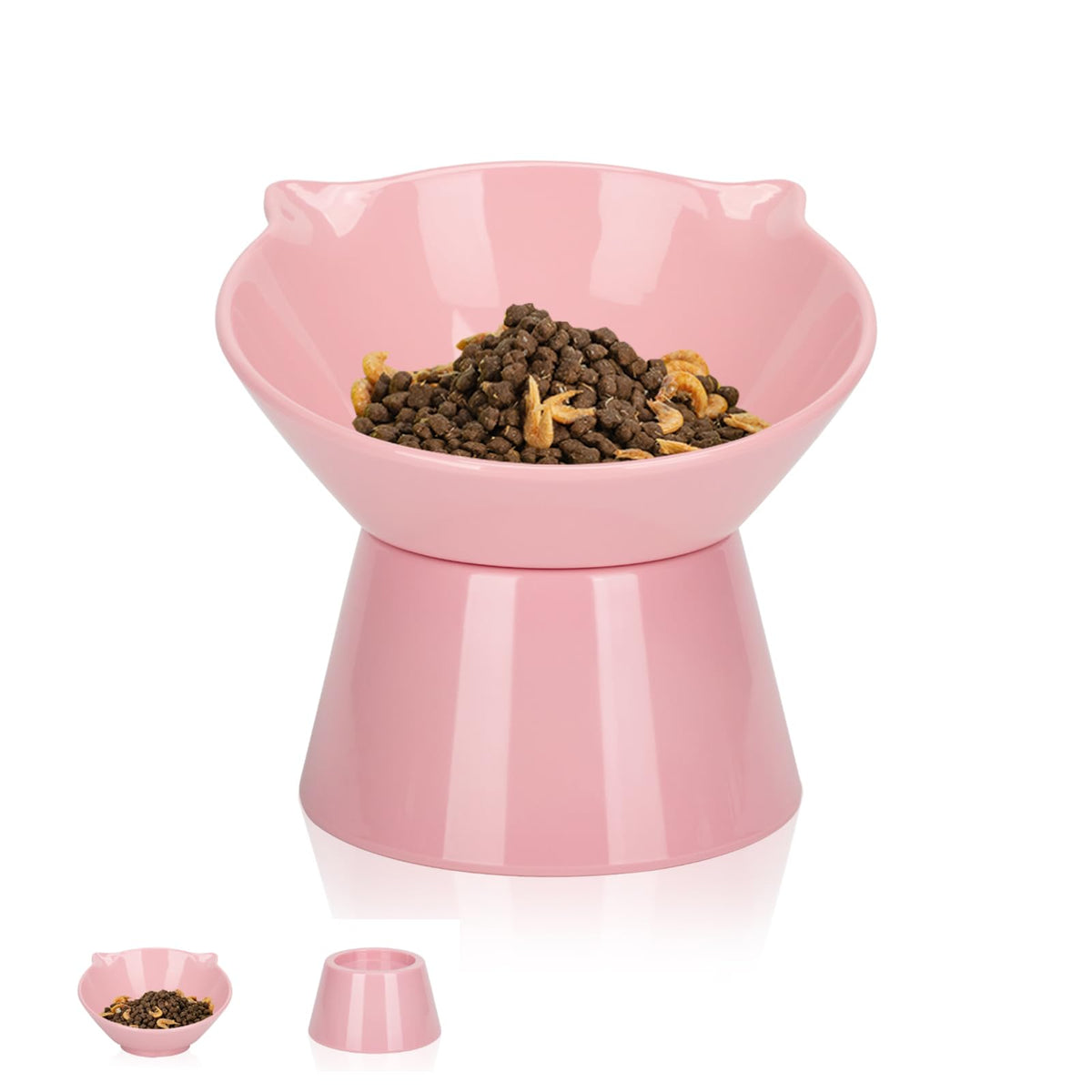 LuckyPots comedero elevado 15° para gatos, comodidad al comer