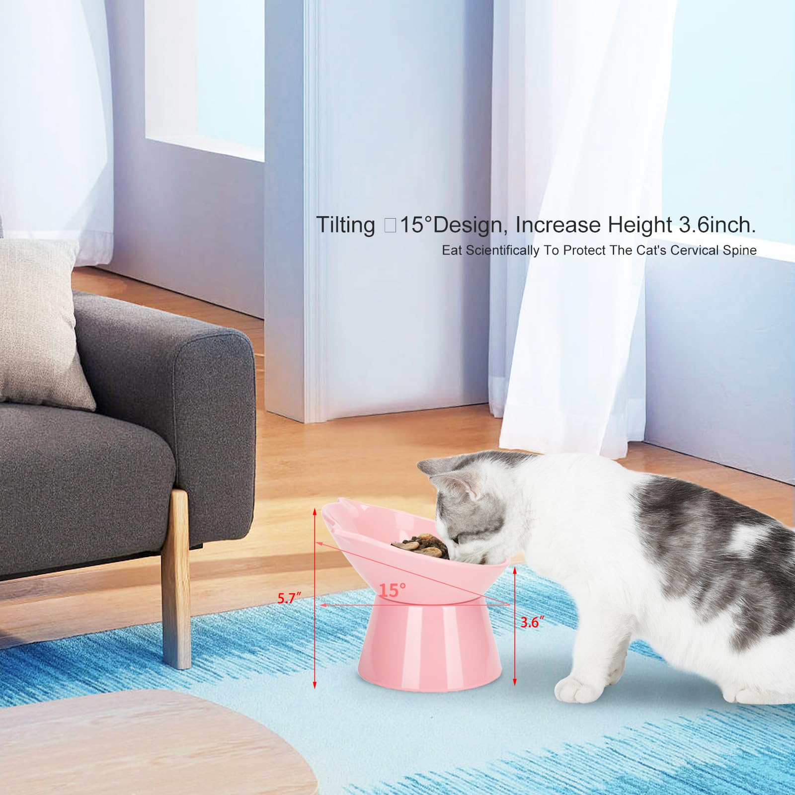 LuckyPots altura ajustable ideal para gatos adultos y cachorros