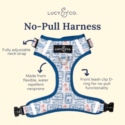 Lucy & Co. arnés ajustable frontal mejora entrenamiento sin tirones.