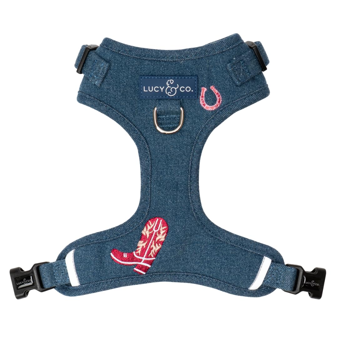 Arnés Lucy & Co. frente sin tirones para paseos tranquilos.
