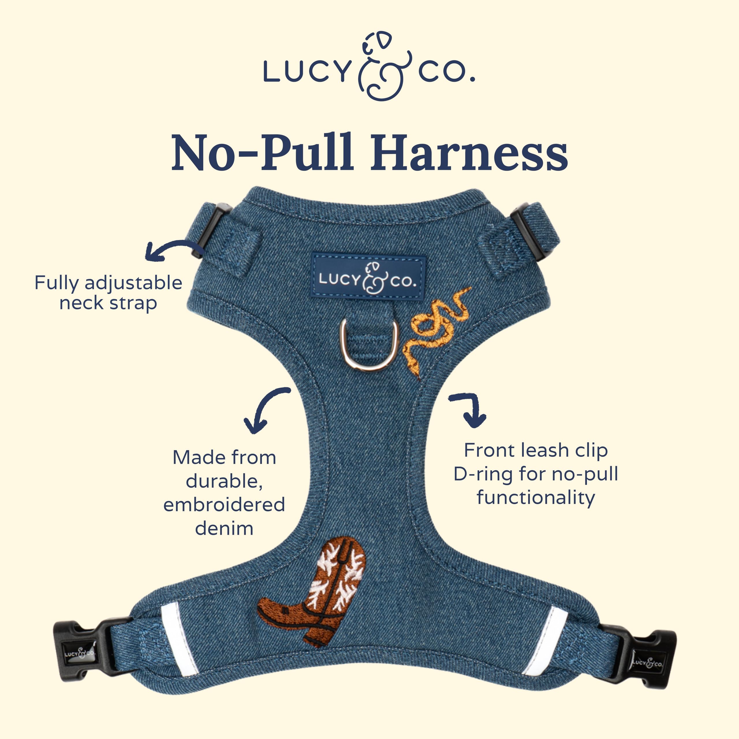 Lucy & Co. Giddy Up: doble enganche para mayor versatilidad en entrenamiento.