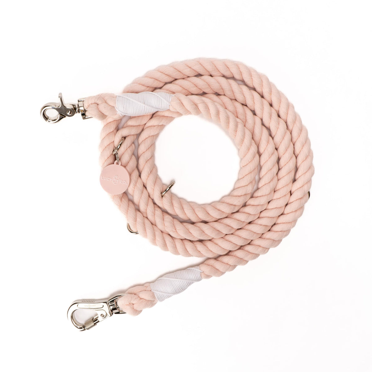 Lucy & Co Rosewater, correa manos libres para paseos cómodos y seguros.