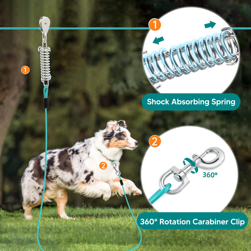 LUFFWELL gancho-360: movimiento sin enredos para perros activos
