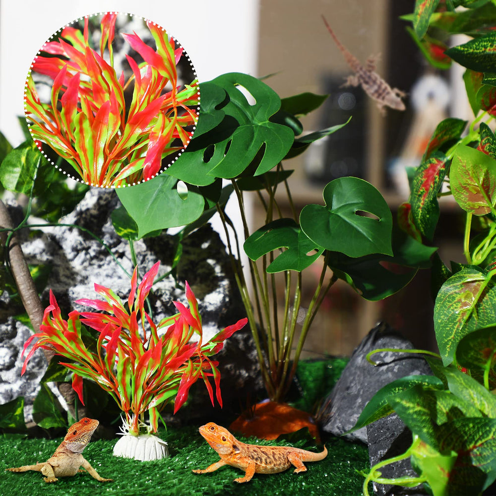 LuinaBio plantas realistas para hábitat de reptiles
