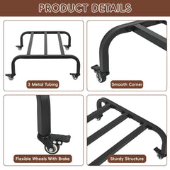 Lukar Tack Trunk Stand con 4 ruedas, movilidad suave incluso cargado.