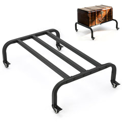 Lukar Tack Trunk Stand con tubo de metal de 1 pulgada, soporte estable para caballos.