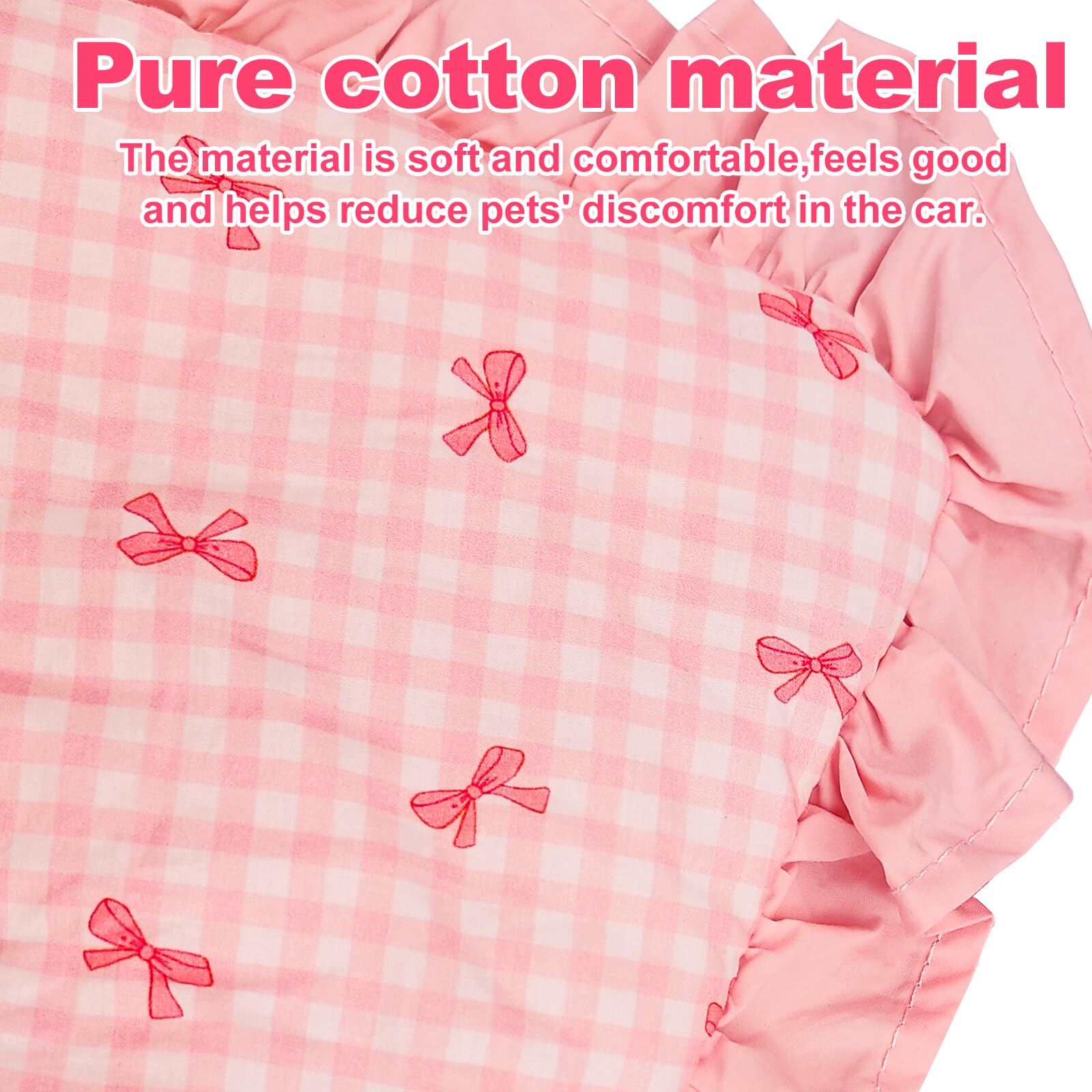 LUKHMELF diseño rosa con lazo, realza la apariencia durante el paseo.