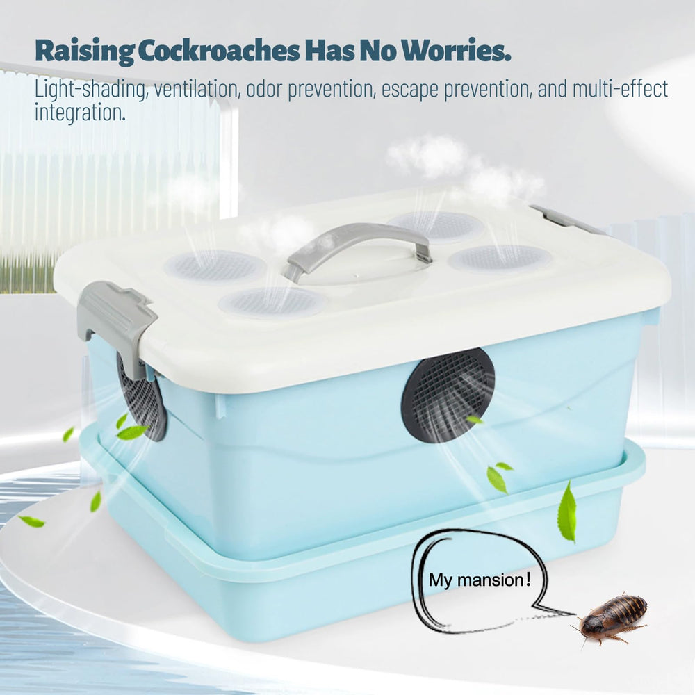 LUKHMELF Contenedor Dubia Roach, cierre superior para evitar escapes