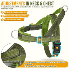 Lukovee arnés ajustable en cuello y pecho para un ajuste cómodo