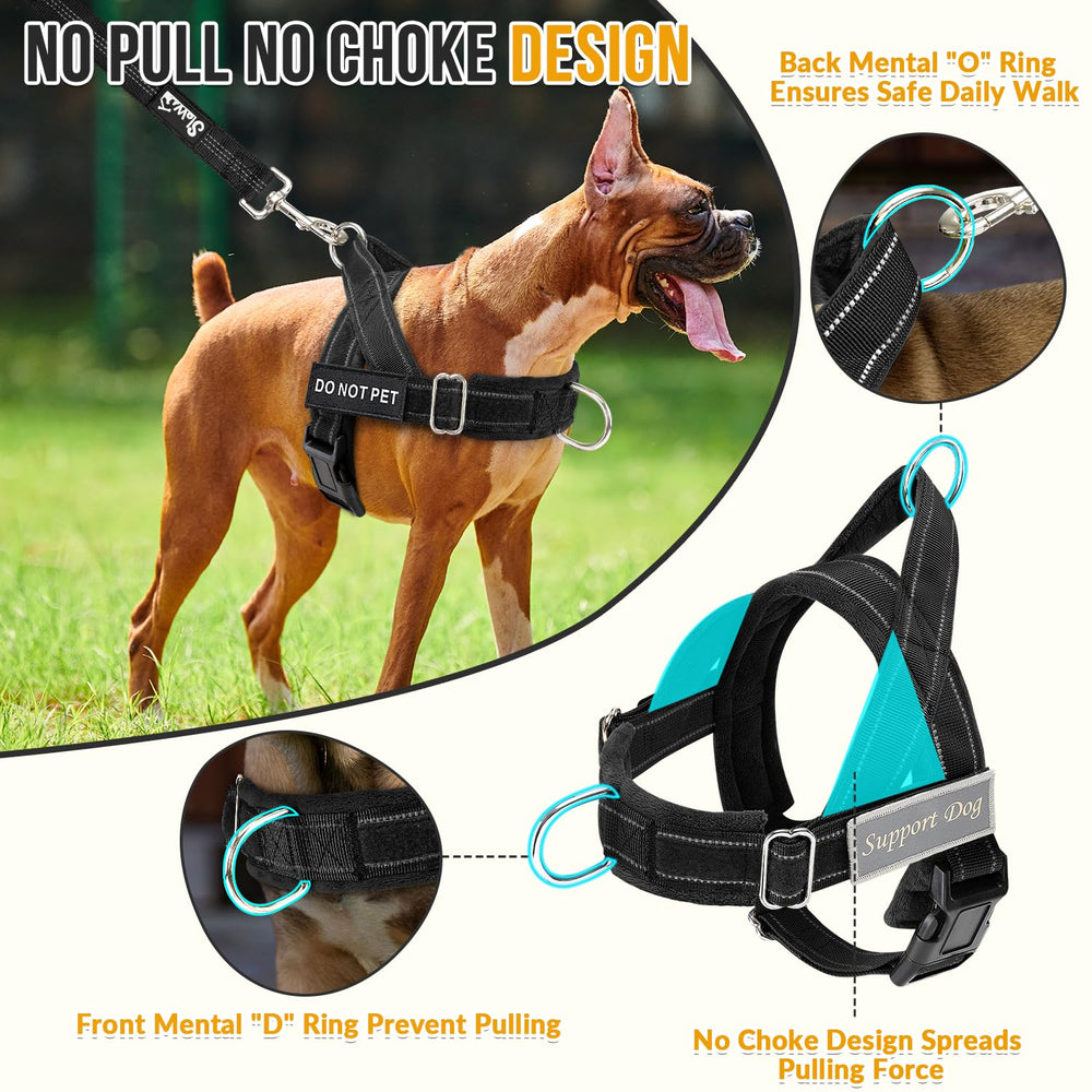 Acolchado de terciopelo suave en el arnés Lukovee para la piel del perro.