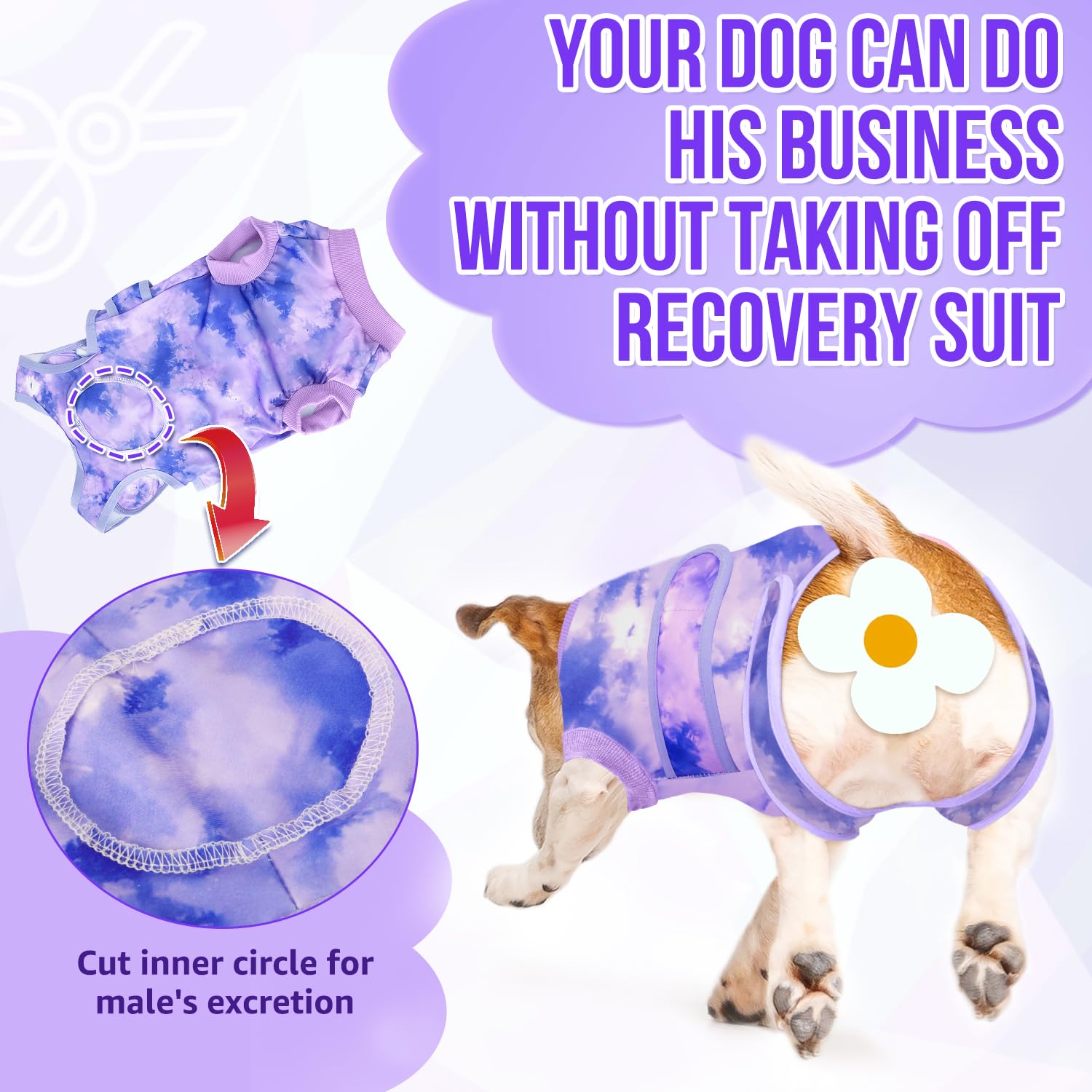 Lukovee Recovery Suit para perros evita lamer heridas