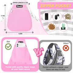Lukovee Sling: bolsillo frontal para objetos personales durante la salida.