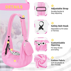 Lukovee Sling: cierre de seguridad para proteger a la mascota.