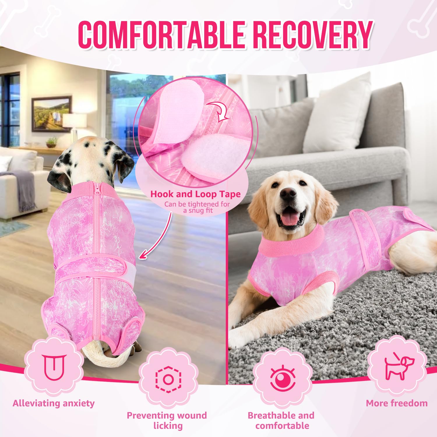 Lukovee traje de recuperación: tela de poliéster suave y agradable.