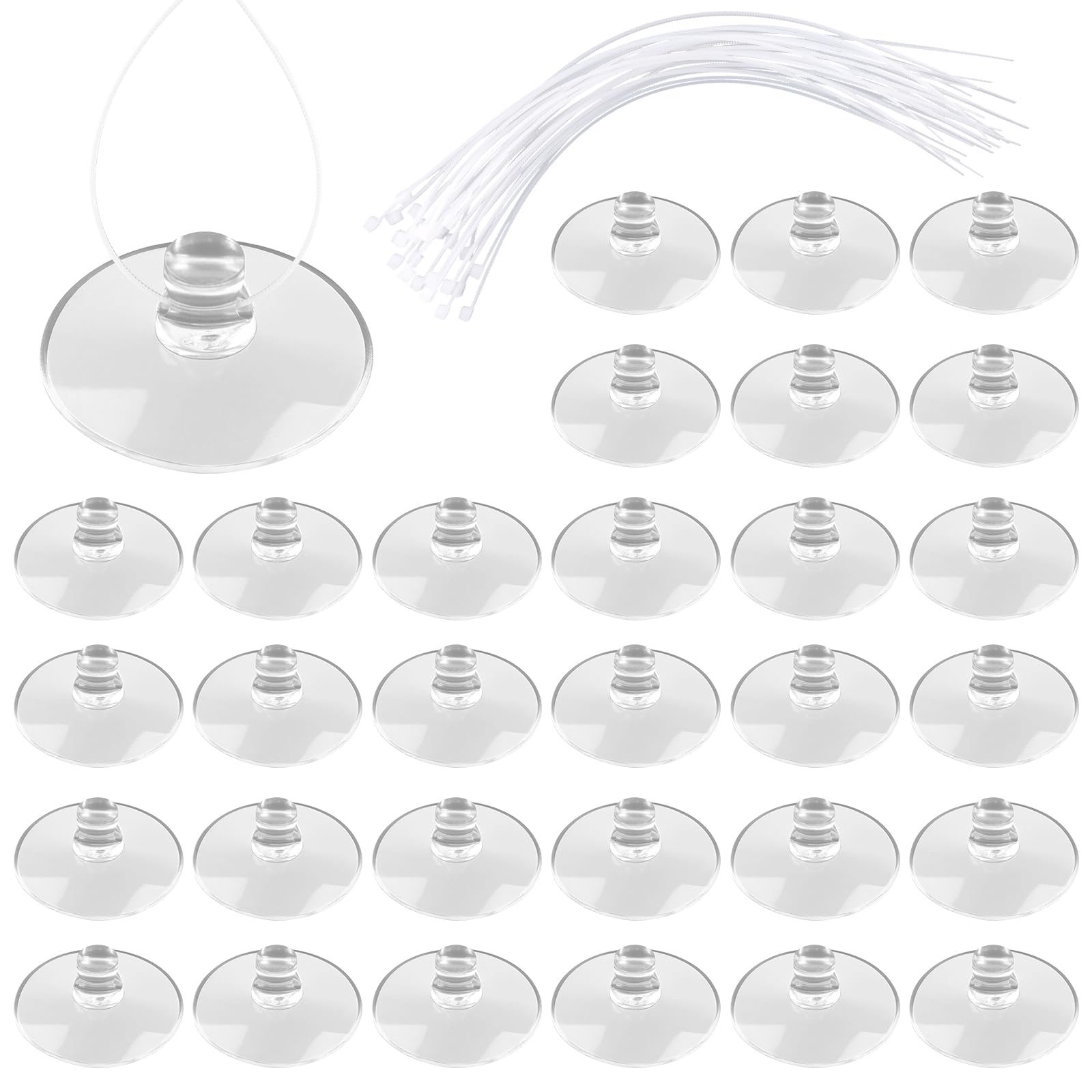 LUSTRIB ventosas para acuario de 1 pulgada con adherencia estable para decoraciones.