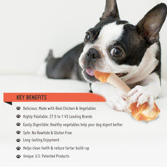 LuvChew Premium para higiene dental, hueso masticable y limpieza de dientes