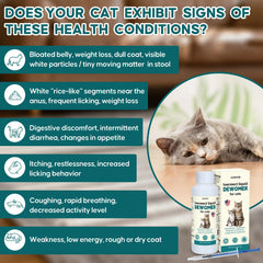 LuxeVib Desparasitante para gatos, dosificador claro para dosis seguras