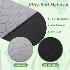  LWYMX liner absorbente, captura orina y evita manchas nocturnas.