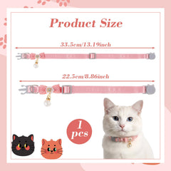 LXUEJIE collar de gato ajustable 22.5-33.5 cm, comodidad durante el juego.
