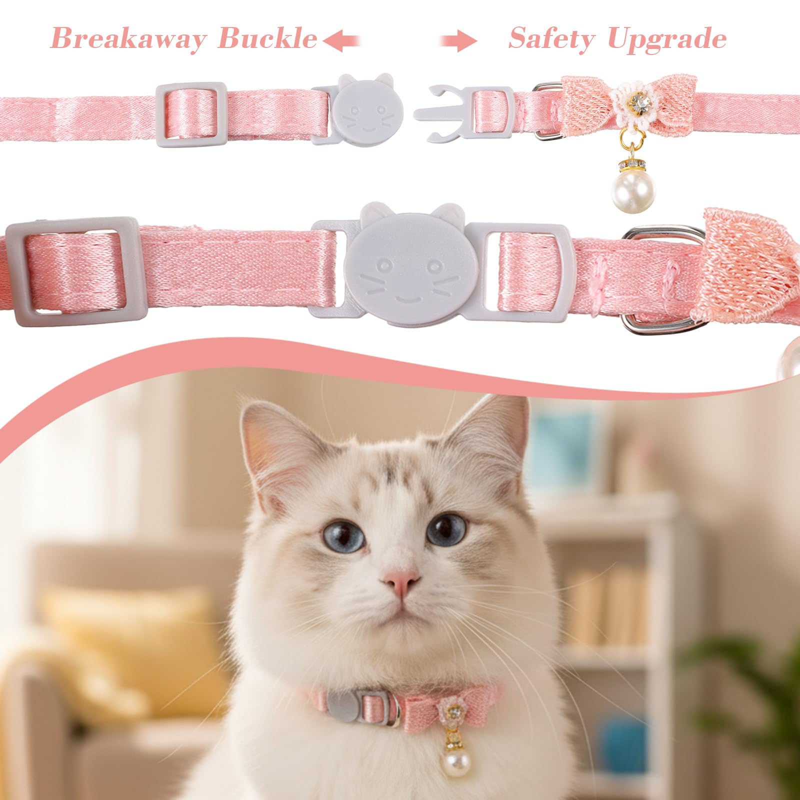 LXUEJIE collar ligero de poliéster con perla imitacion, para uso diario.