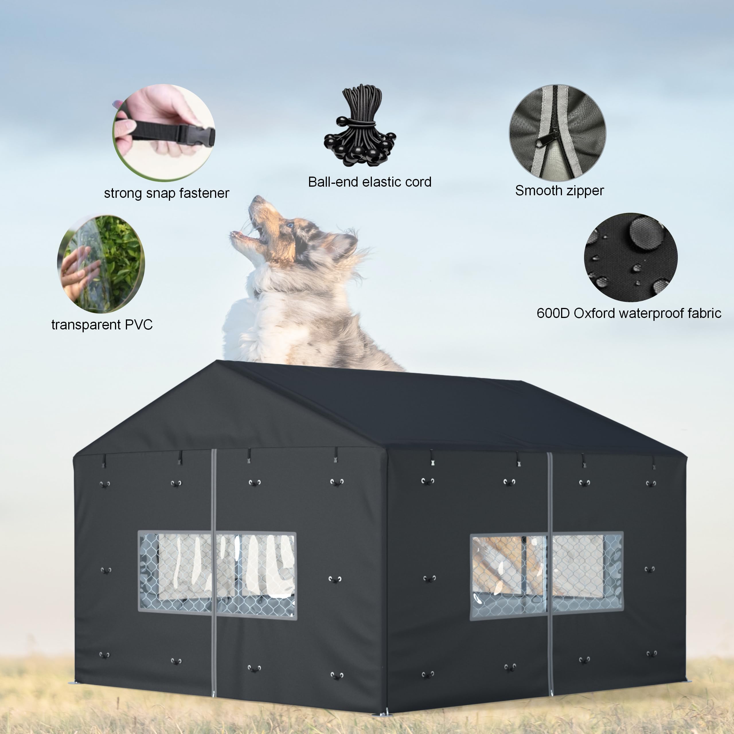 LYBOSH material 600D impermeable- protección contra lluvia