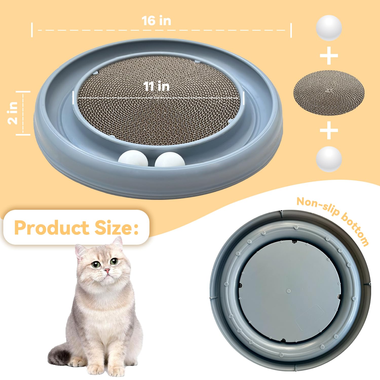 LYCTDD Colores vivos del juguete para gatos que enriquecen el entorno