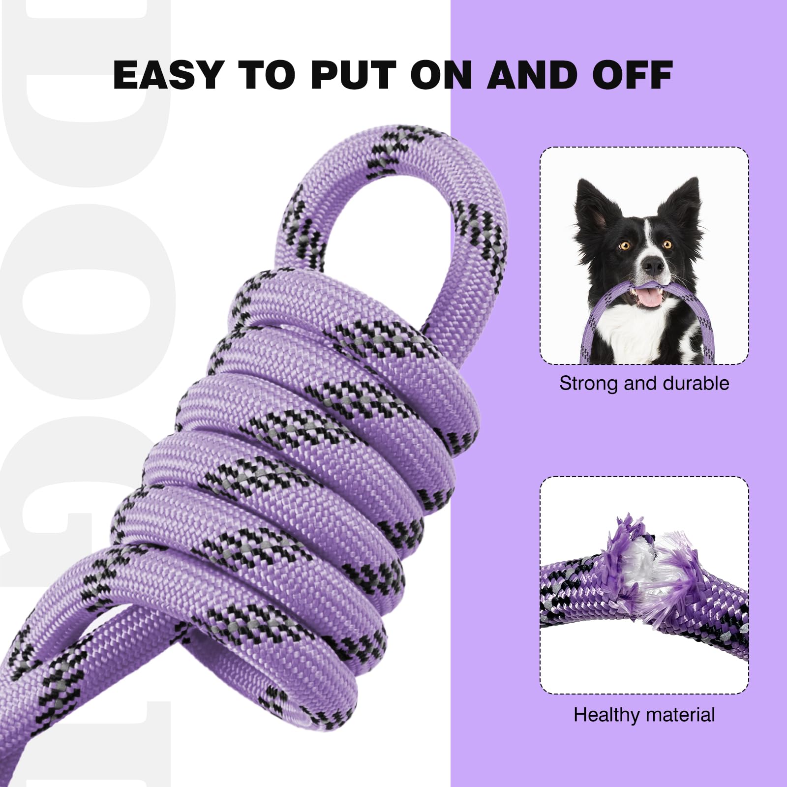 Lynxking cuerda gruesa de alta resistencia para perros activos.