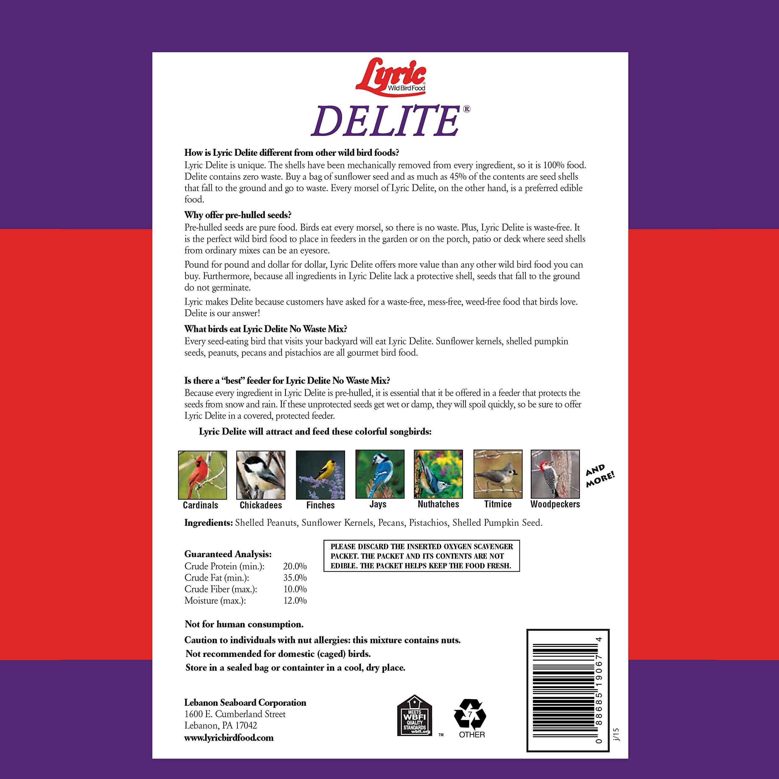 Lyric Delite: nueces peladas, fuente proteica para aves.
