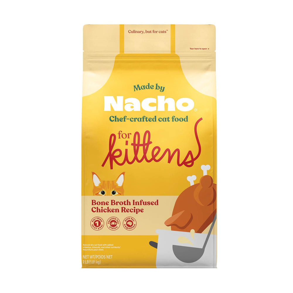 Made by Nacho: croquetas secas para gatitos con caldo de hueso.