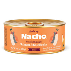 Made by Nacho: lote de 24 latas de paté sin grano con salmón y lenguado.