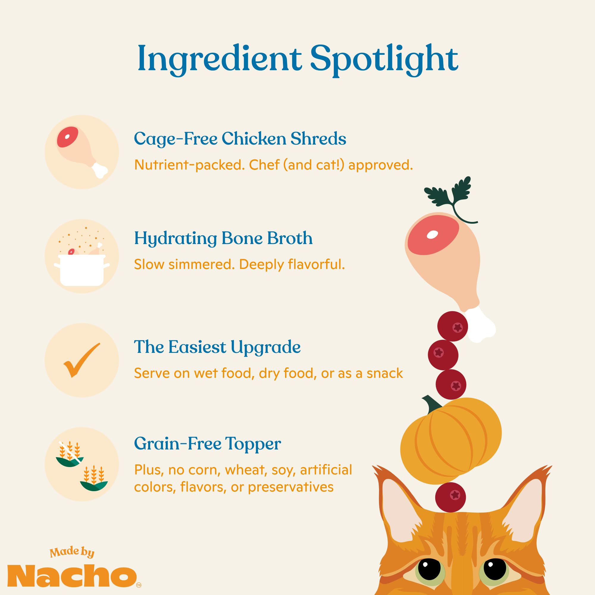 Made by Nacho puré rico en omega-3 para movilidad