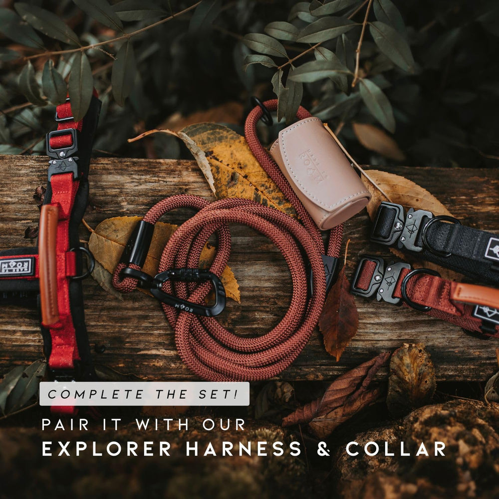 MADE TO ROAM Explorer Leash: diseño minimalista que complementa el equipo outdoor.