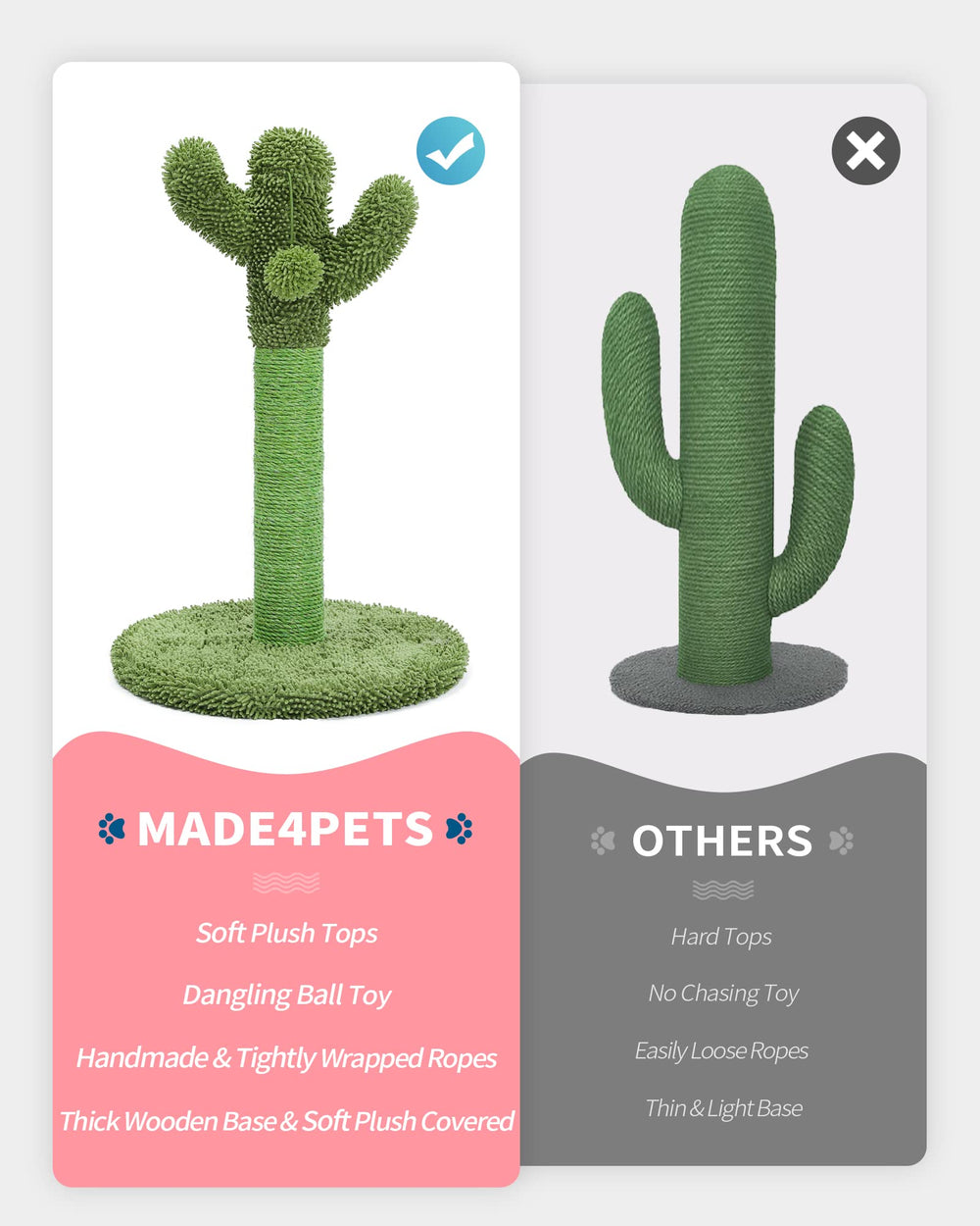 MADE4PETS estructura estable y cómoda para descanso y juego