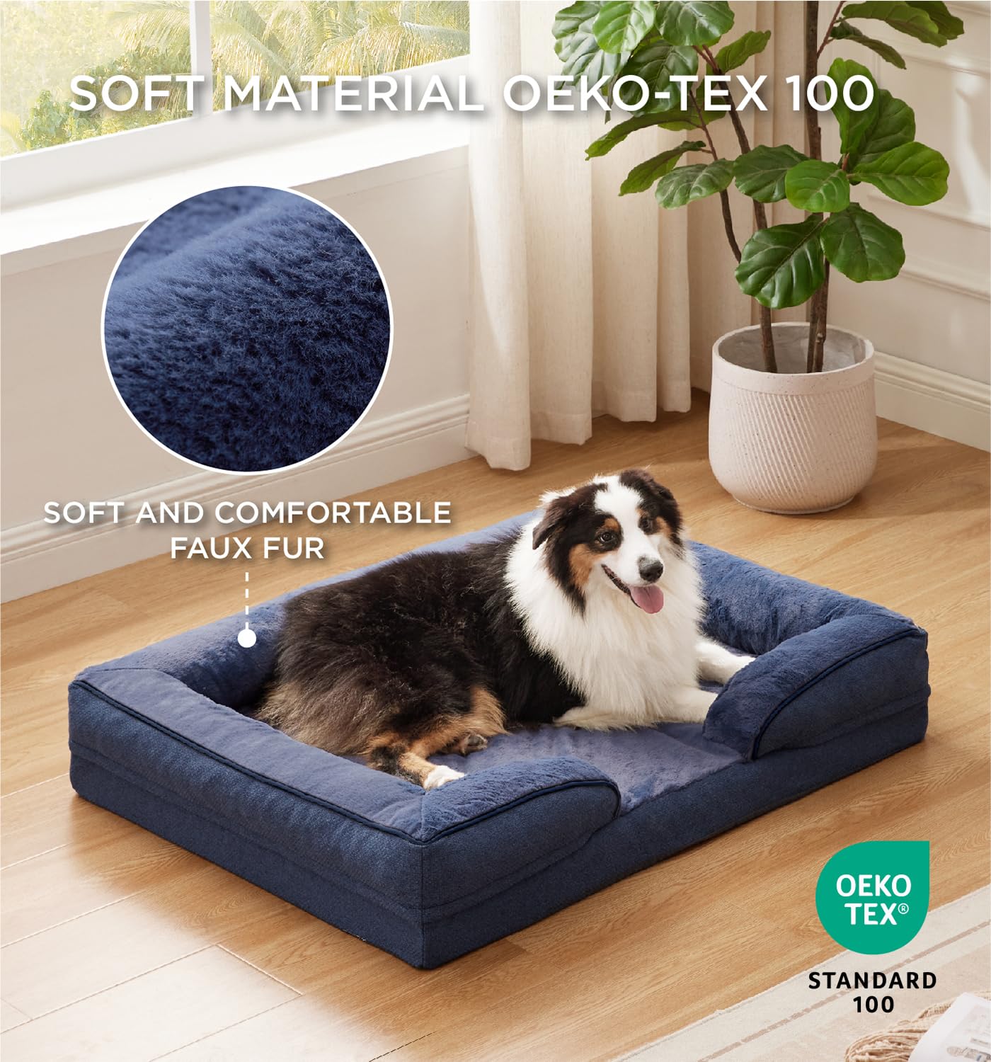 Espuma tipo panal Made4Pets proporciona alivio de articulaciones.