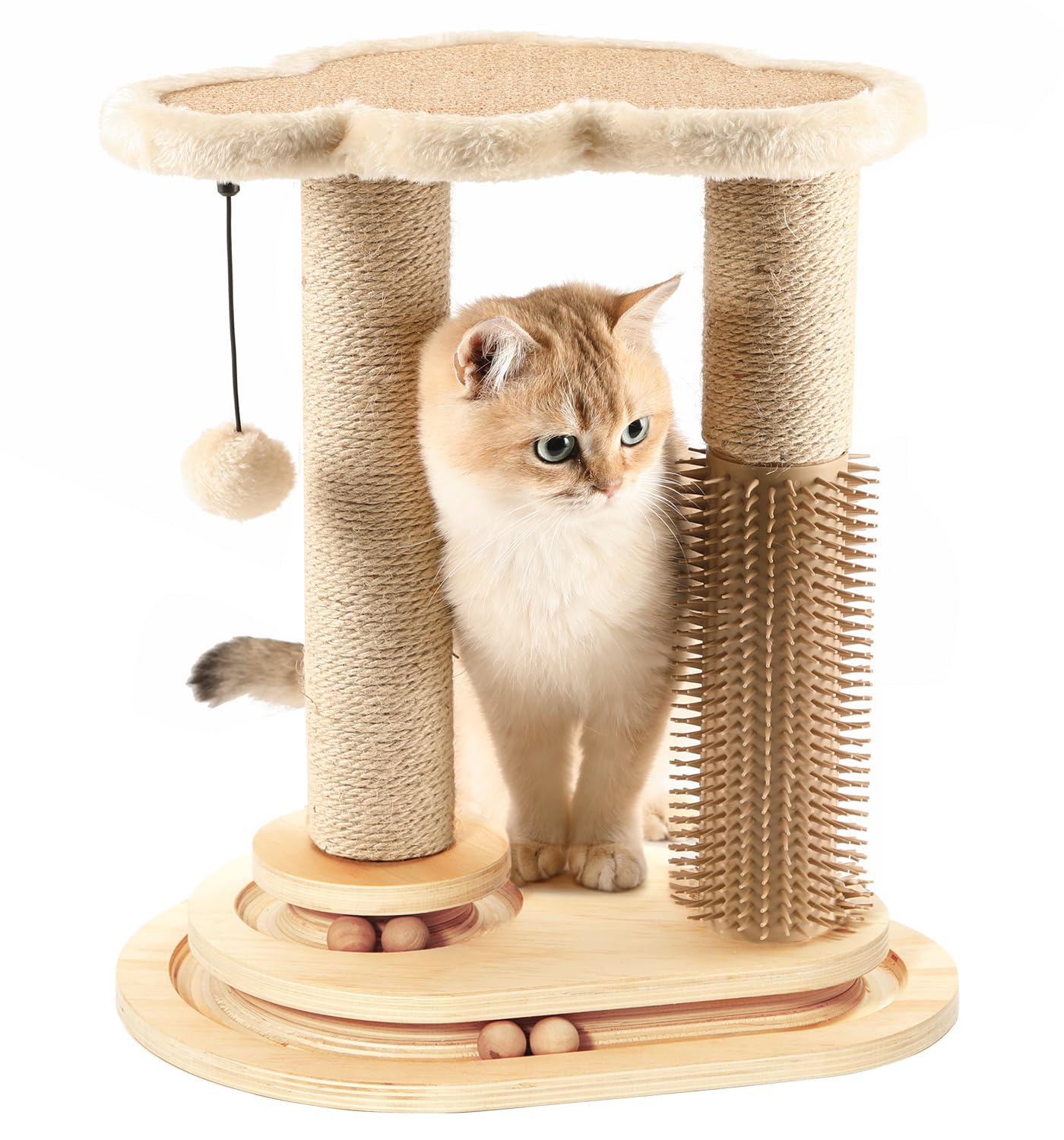 MADE 4 PETS poste rascador, sisal natural para afilar uñas y jugar