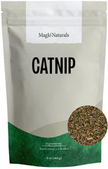 MagJo Naturals hierba gatera 1lb en bolsa kraft, fresca para tu gato.