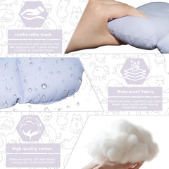 Maiiu collar cono impermeable donut para gatos, mantiene la herida seca