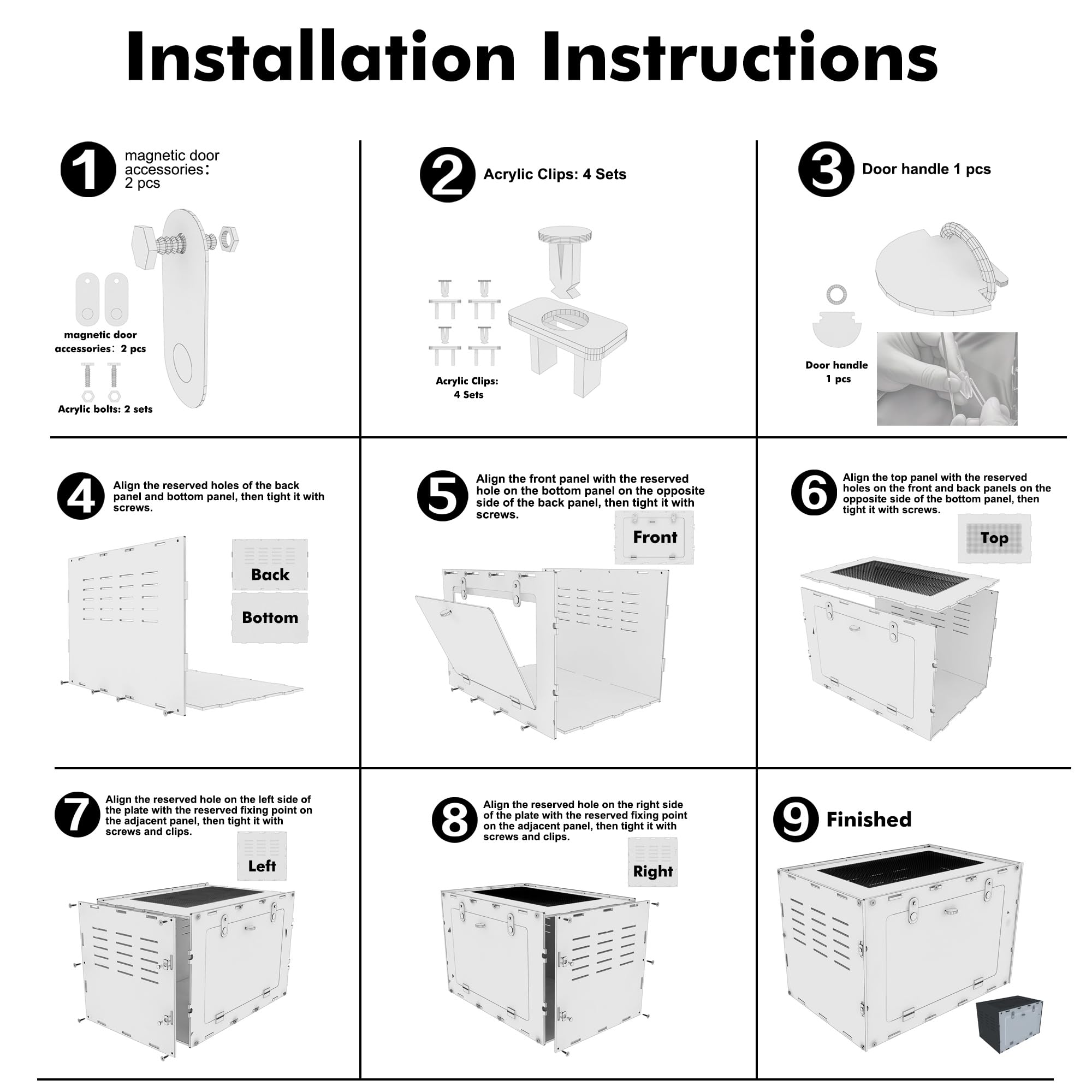 maiyuolg terrario 12x12x18 uso múltiple: apto para reptiles e invertebrados