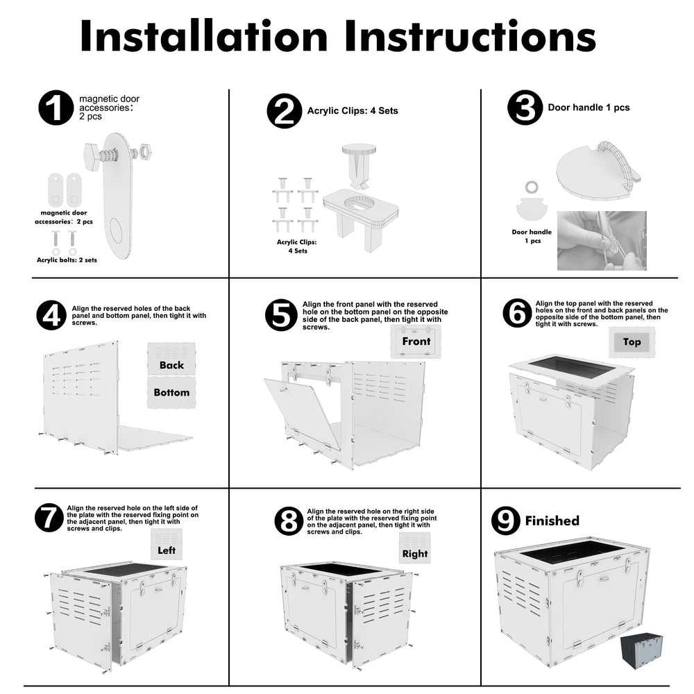 maiyuolg terrario 12x12x18 uso múltiple: apto para reptiles e invertebrados