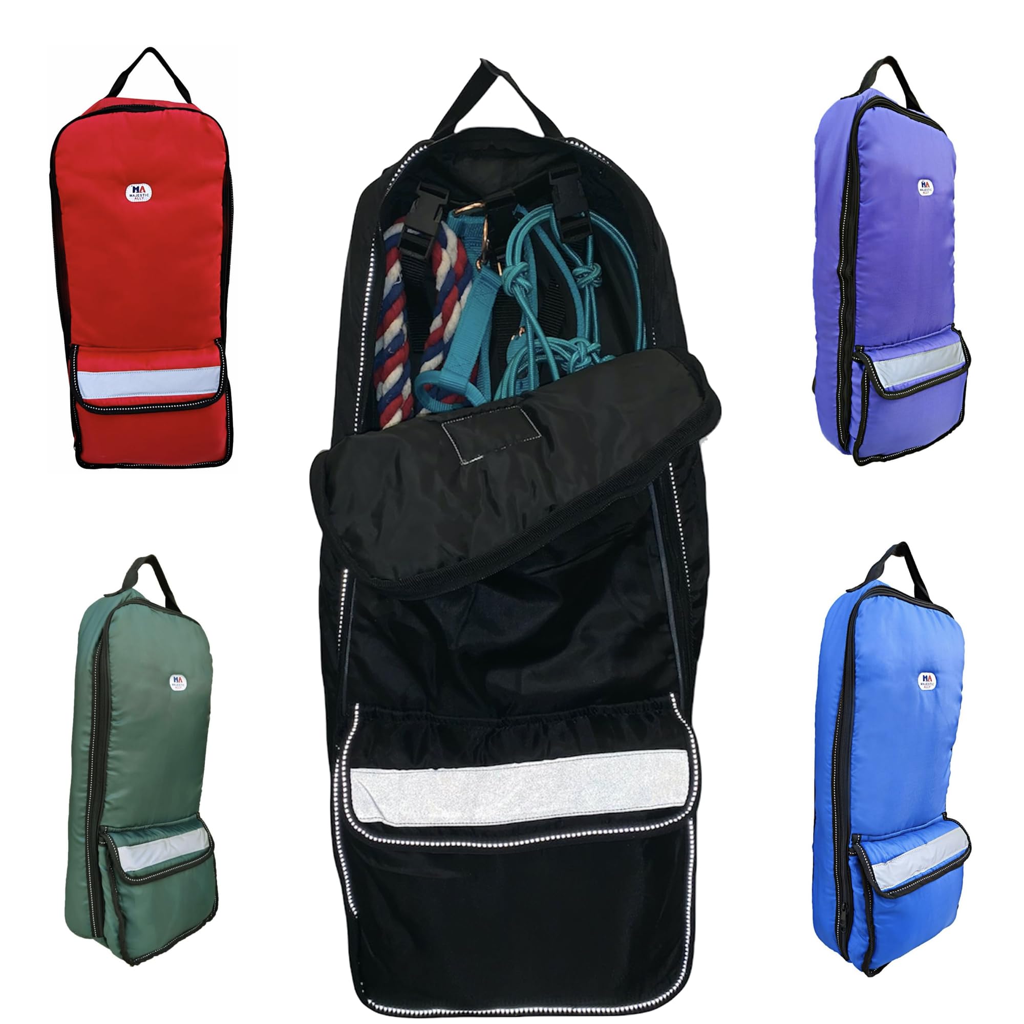 Majestic Ally bolsa para cabestro y brida impermeable, protege el equipo durante el transporte.