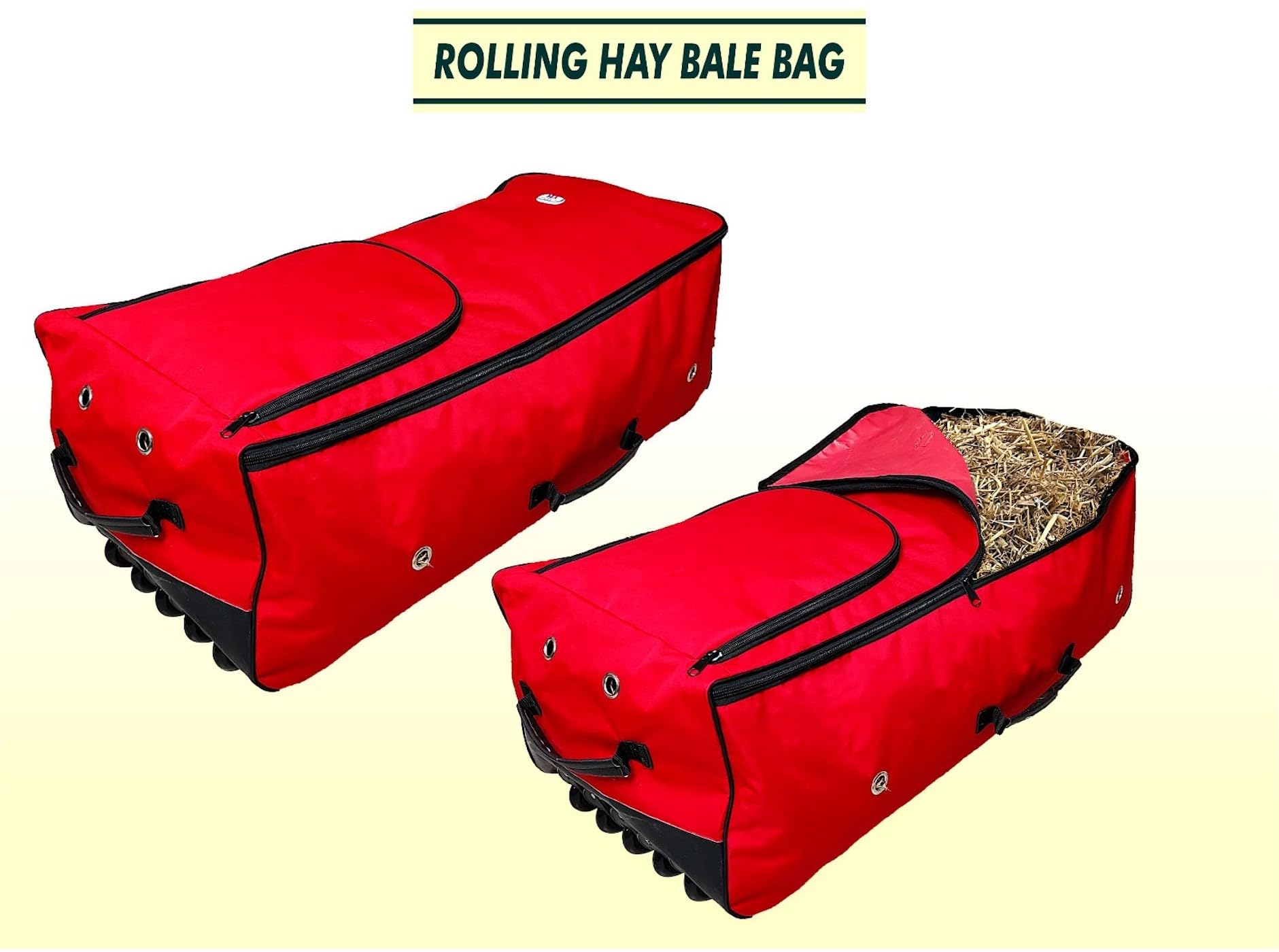 Majestic Ally bolsa heno caballo de gran capacidad facilita almacenamiento y acceso.